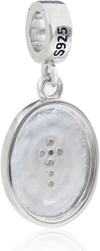 Vista 4 de Colgante de Cruz Plata de ley 925Bibble Encanto Christian Encanto Corazón mantener la fe Encanto para pandora pulsera