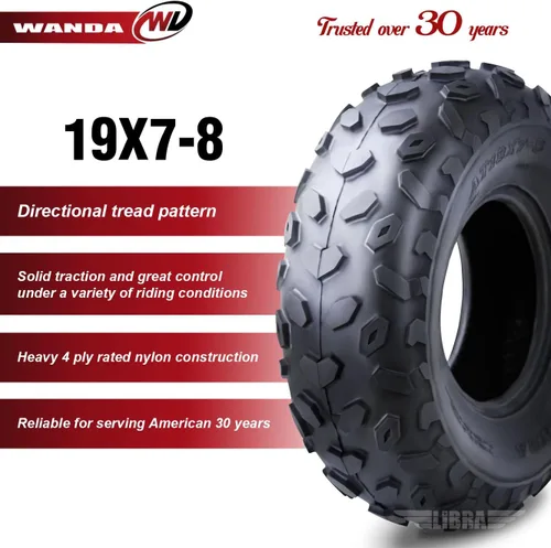 Vista 2 de WANDA 2 nuevos neumáticos deportivos ATV 19x7-8 4PR - 10038