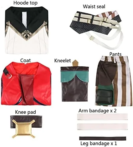 Vista 6 de LiuzilaiST Disfraz de cosplay de juego para mujer, uniforme de Cos, trajes de Halloween de manga corta con cinturón