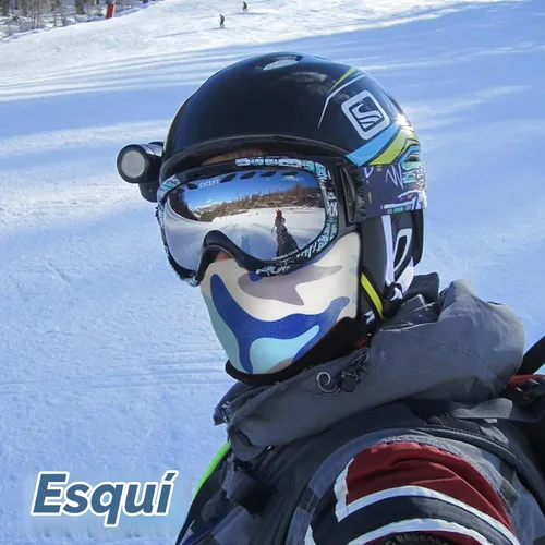 Vista 2 de YESLIFE Summer Balaclava Ski Mask for Men&Women, Face Mask Azul Camo