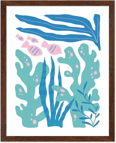 Vista 10 de Poster Master Fish Poster - Retro Aquatic Print - Marine Life Art - Groovy Fish Design - Abstract Artwork - Chic Boho Decor - Sea Design - Ocean or