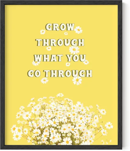 Vista 25 de HAUS AND HUES Arte de pared con citas motivacionales, bonito póster, decoración de pared para niñas adolescentes, bonito póster de afirmación