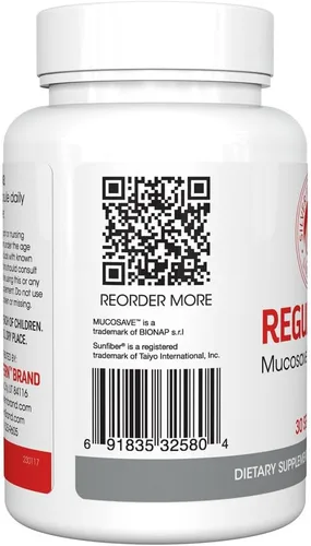 Vista 5 de Silver Fern Regularidad Suplemento Digestivo Cápsulas Marca 1 Bottle = 30 Capsules = 30 Day Supply - Mucosave FG
