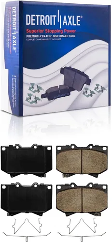 Vista 55 de Detroit Axle - Pastillas de Freno Traseras de Cerámica Izquierda Reemplazo de Pinza para Silverado Sierra Suburban 1500 Tahoe Yukon Escalade ESV EXT