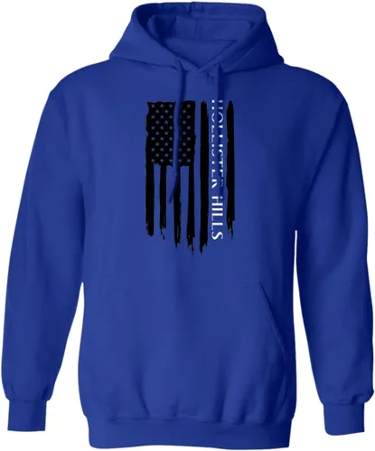 Vista 5 de Sudadera con capucha Hollister Hills American Flag para hombre