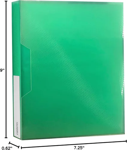Vista 3 de Pioneer Photo Albums CF-2 - Álbum de fotos de 72 bolsillos con cubierta de polietileno, color verde