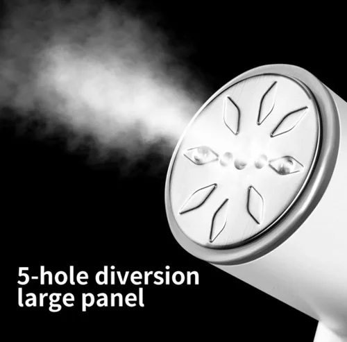 Vista 5 de Vaporizador de mano de 1600 W, potente vaporizador de ropa, portátil de calor rápido, plancha de vapor para viajes en el hogar