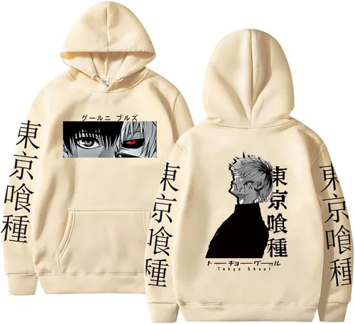 Vista 7 de Symish Anime - Sudadera con capucha unisex de Ken Kaneki con estampado 3D