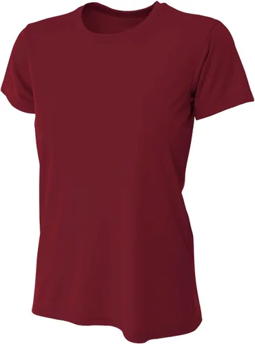 Vista 3 de A4 Camiseta Crew de rendimiento refrescante para mujer Naranja (Athletic Orange)