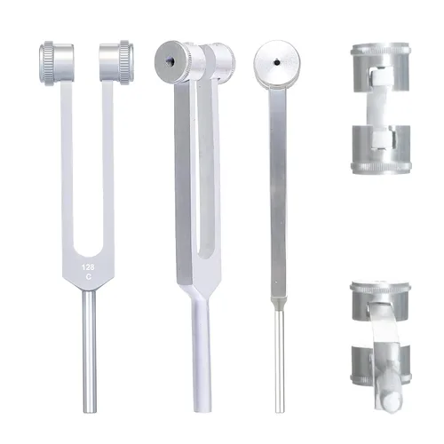 Vista 4 de SURGICAL ONLINE Diapasones sensoriales de aluminio C 128, C 256, C 512, instrumentos de diagnóstico 3 piezas