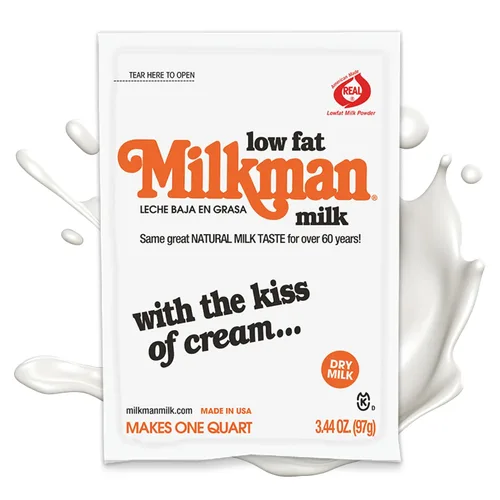 Vista 7 de Milkman Leche baja en grasa – Paquetes de leche seca instantánea en polvo – Para café, hornear o viajes – Solo tienes que añadir agua, hace un