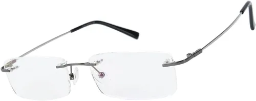 Vista 11 de Agstum Blue Light Blocking Glasses - Flexible Rimless Titanium Alloy Eyeglasses Frames Clear Lens