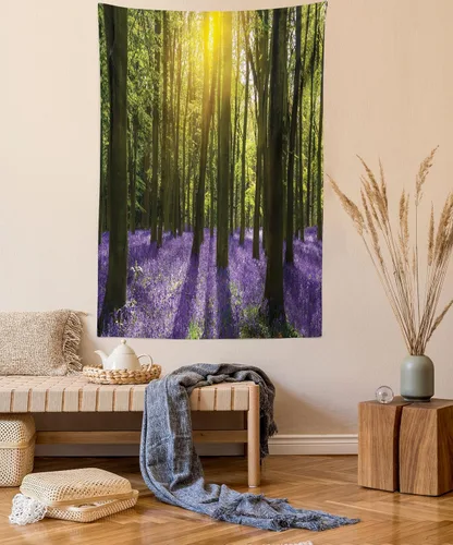 Vista 124 de Ambesonne Tapiz de arte afro, hombre negro fuerte con una corona de trazos impresión de pintura moderna, decoración de tela para colgar en la pared