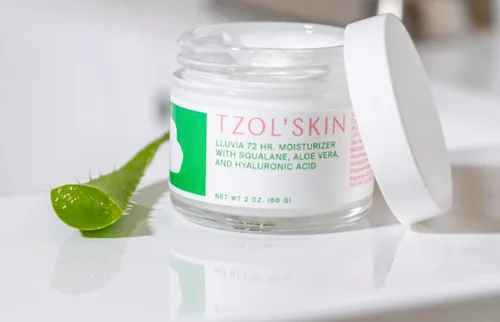 Vista 7 de TZOL'SKIN - Hidratante Lluvia 72 horas - Hidratación intensa - Con aloe vera y ácido hialurónico - Ligero y no graso - Piel lisa y opaca - Sin
