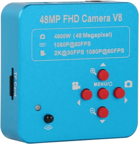 Vista 5 de Kit de accesorios para microscopio 48MP 2K USB Cámara de microscopio industrial 1080P Montaje en C Cámara digital Microscopio de video Diapositivas