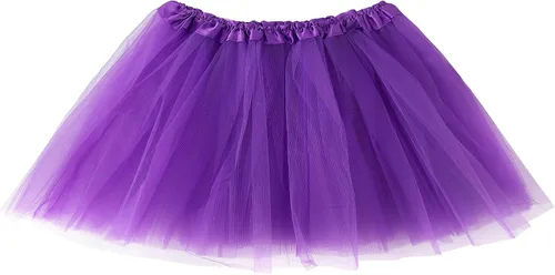 Vista 8 de lanzom Navidad de la mujer Classic elástico 3-layered tul tutú falda ballet Fiesta Disfraz Marrón