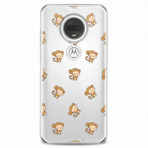 Vista 6 de Funda de TPU compatible con Motorola G9 G8 Plus G7 E20 P40 Z4 Edge 20 G22 Stylus Monkey Impresionante Suave Lindo Kawaii Femenino Niñas Diseño