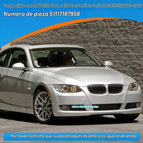 Vista 3 de Cubierta de gancho de remolque para parachoques delantero, tapa de ojo de remolque para BMW E92 Coupé E93 Convertible 3-Series 328i 335i 2007 2008