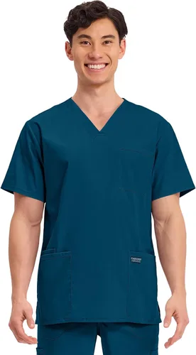 Vista 46 de Cherokee WW Professionals WW695 - Camisa de uniforme sanitario para hombre, con cuello en V