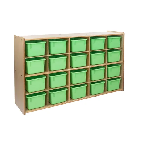 Vista 11 de Contender Estante preescolar Cubby para estante de almacenamiento de aula