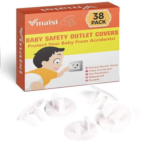 Vista 4 de Paquete de 74 kits de seguridad para niños, 36 cerraduras magnéticas para gabinete y 4 llaves magnéticas con 38 tapas de salida