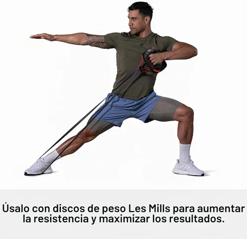 Vista 4 de Les Mills™ Resistance Band for Any Workout with Pull Up Bands, Booty Bands and Pilates Flex Bands