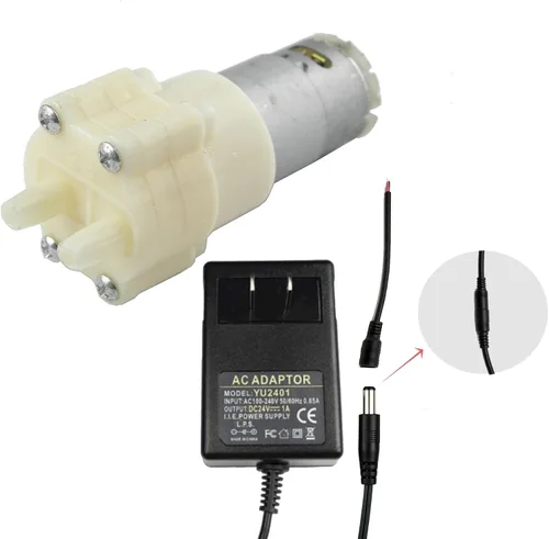 Vista 10 de CHANCS Bomba autocebante de diafragma 385 DC 6V-12V Bombas de agua de absorción de impactos para el ciclo diario del agua de peceras y 6-12V