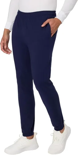 Vista 5 de Hanes Pantalón deportivo de algodón para hombre, pantalones deportivos de punto con bolsillos, pantalones deportivos, puños ceñidos y pierna recta