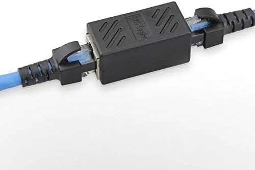 Vista 3 de Adaptador de extensión de acoplamiento RJ45, adaptador de extensión de acoplamiento Cat6A, cable Ethernet LAN para Cat7/Cat6a/Cat5e, adaptador
