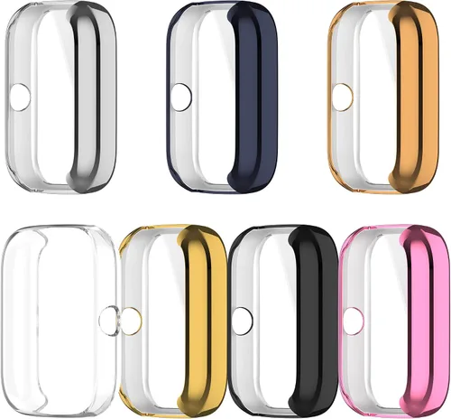 Vista 3 de Compatible con Bip 3, protector de pantalla ultra delgado y suave, funda protectora completa accesorios (paquete de 7)