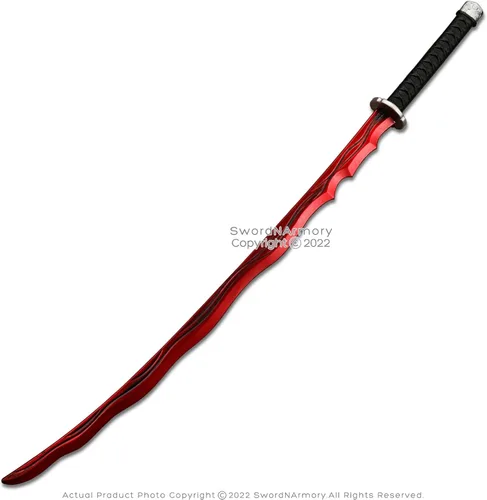 Vista 4 de Munetoshi 44.5" Katana Samurai Espada Elden Blood River Fantasía Videojuego Cosplay