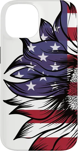 Vista 4 de USA Patriotic 4th of July Sunflower American Flag Case for iPhone 17
