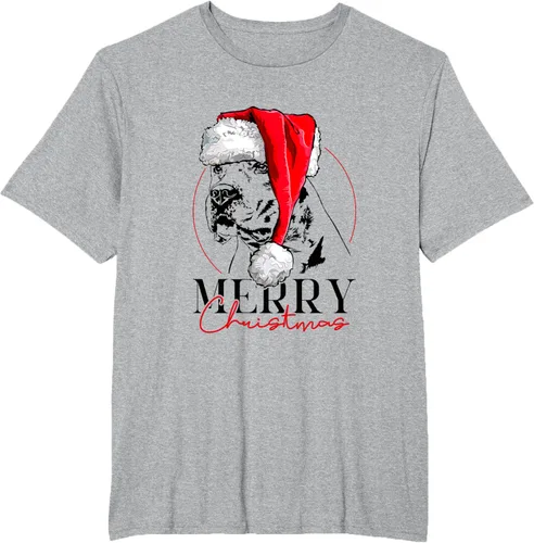 Vista 15 de Camiseta divertida de Papá Noel Dogo Argentino para perro de Feliz Navidad, Blanco