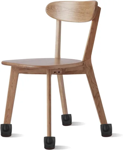 Vista 8 de Angoily Fundas para patas de silla, 10 unidades, tapones para ruedas de cama, tapones de rueda para muebles rodantes, protector de piso de madera