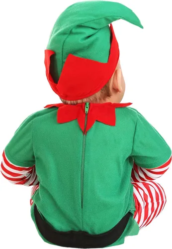 Vista 3 de Disfraz de elfo de Navidad para bebé