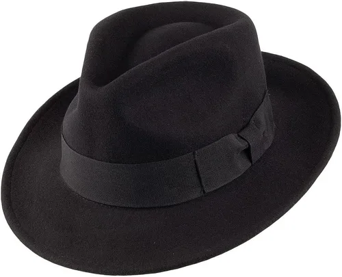 Vista 2 de Jaxon Ford Fedora triturable (XL, negro), Negro