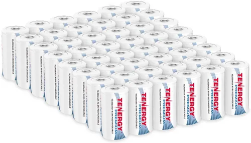 Vista 10 de Tenergy Combo: 4 baterías recargables de tamaño D premium de alta capacidad 10000mAh NiMH - Certificado UL