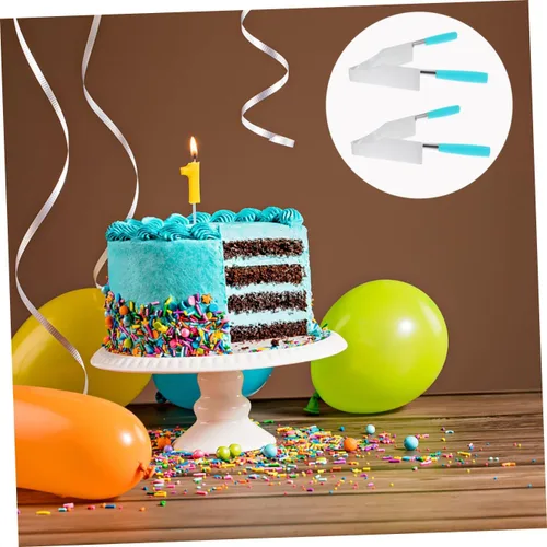 Vista 7 de Abaodam 2 unids Cake Cut Bbq Tools Gummy Pizza Platos de pastel de plástico Servidor de pastel Servidor Divisor de Pastel Cortador de Pastel