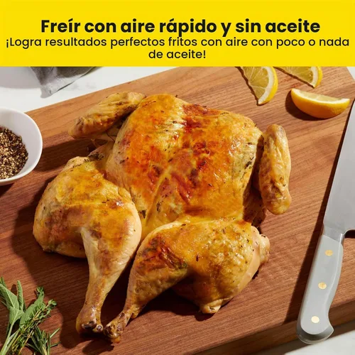 Vista 5 de Chefman - Freidora de aire digital, tamaño familiar grande 5 cuartos - Control digital de un toque, preajustes para papas, pollo, carne, piezas