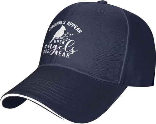 Vista 2 de Christmas Hat Cardinal Appear Whens Angel are Near Cap for Men Dad Hat Graphic Caps