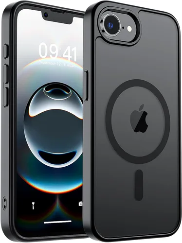 Vista 344 de zapica Funda magnética para iPhone Air, con protector de pantalla de vidrio templado, compatible con MagSafe, translúcida mate, a prueba de golpes