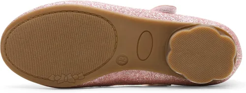 Vista 6 de DREAM PAIRS Zapatos de vestir para niñas con purpurina para boda, fiesta, flores, princesa, zapatos de tacón bajo