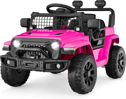 Vista 9 de Productos de la mejor elección, juguete de paseo para niños de 6V, mini camioneta, auto eléctrico de juego con control remoto para padres
