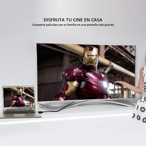 Vista 2 de NewBEP Cable HDMI a VGA, adaptador HDMI macho a VGA macho de 1080P chapado en oro 1080P convertidor de video activo compatible con computadora 10