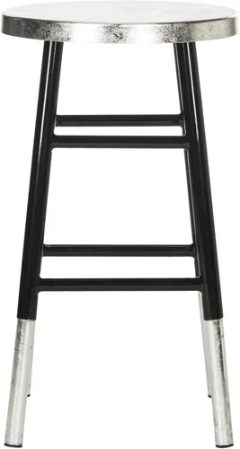 Vista 5 de Safavieh Kenzie Taburete de mostrador, negro/plateado