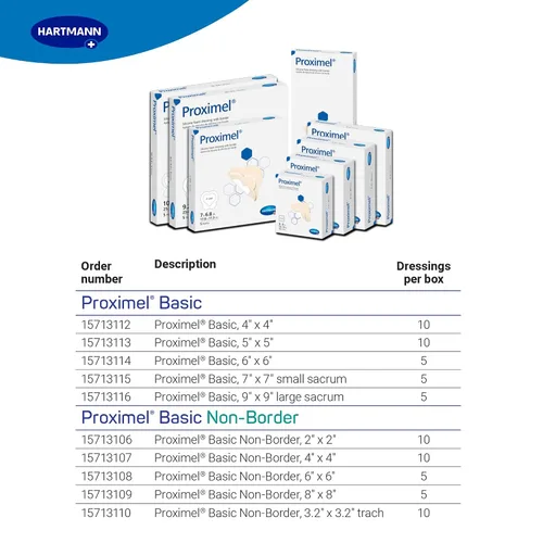 Vista 7 de Hartmann Apósito de espuma de silicona Ag con borde, 4 "x 4" Tamaño Super Absorbent & Breathable Core for Wound Care. Waterproof, Sterile