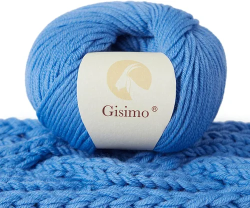 Vista 33 de 100% lana merino para tejer y ganchillo, hilo lujoso y suave de 6 cabos para tejer y crochet a mano, 1.76 oz/50 g, 127 yardas/116 metros