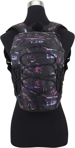 Vista 5 de BODHI Colección Athleisure, Mochila Midi - Estampado Sensorial NegroLigero