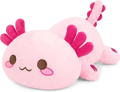 Vista 10 de Onsoyours Lindo Peluche de Axolotl, Suave Almohada de Peluche de Salamandra Animal de Peluche, Juguete de Peluche Kawaii para Niños