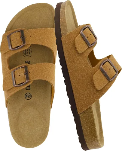 Vista 25 de CUSHIONAIRE Lane Cork Slide Women's Sandals, Comfortable Sandals for Women Negro